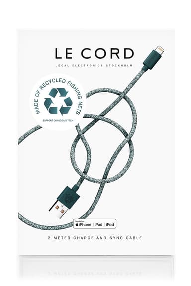 Green Ghost Net Recycled iPhone Lightning-kabel