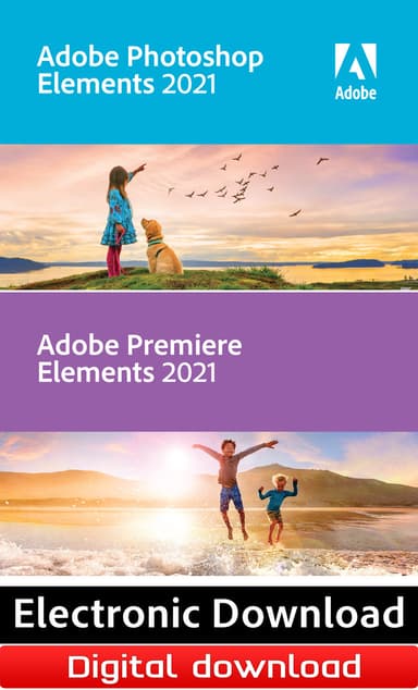 Adobe Photoshop 2021 & Premiere Elements 2021 - PC Windows