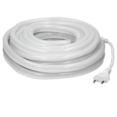 ECD Germany Neon LED Strip 9m - SMD 2835-120 lysdioder / m - 9W / m - 230 - 6000K Cool White - uden lyspunkter - Fleksibel - Vandtæt IP68 - LED bar st