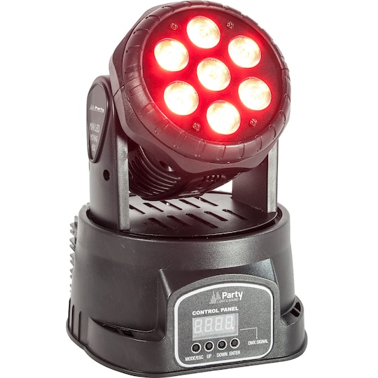 Party Light & Sound Moving Head Wash LED 7x8W RGBW