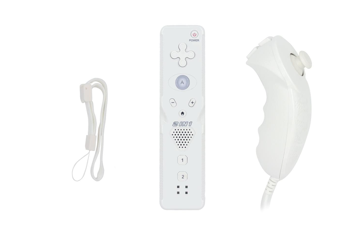 Human Skøn fremtid Trådløs spilcontroller og Nunchuck til Wii 6-akset hvid | Elgiganten