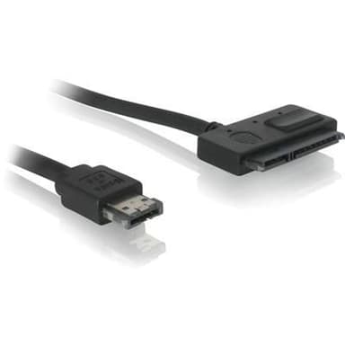 DeLOCK Power Over eSATA kabel 0,5m, med et SATA-strøm og harddisk-sti