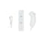 Trådløs spilcontroller og Nunchuck til Wii 3-akse - hvid