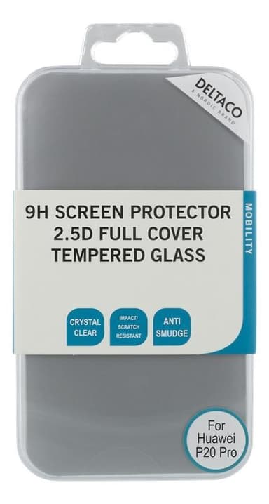 DELTACO screen protector for Huawei P20 Pro, 2.5D tempered glass