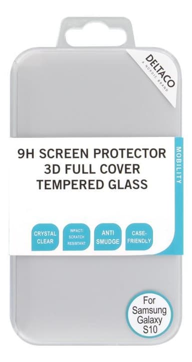 DELTACO screen protector, Galaxy S10, 3D curved, full screen