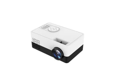 Bærbar LCD-projektor mini Hvid / Sort