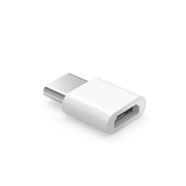 USB-C til mikro-USB-adapter - hvid