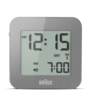 Braun digitalt radio kontrolleret rejse vækkeur bnc008gyrc