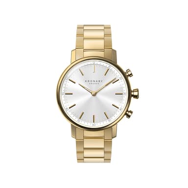 Kronaby Hybrid Smartwatch Carat 38mm Double hvid skive
