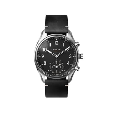 Kronaby Hybrid Smartwatch Apex 43mm stål sort skive