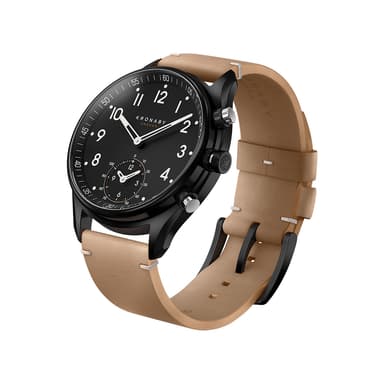 Kronaby Hybrid Smartwatch Apex 43mm sort PVD sort skive