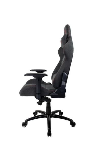 Arozzi Verona Signature Soft Fabric gaming stol (grå med rødt logo)