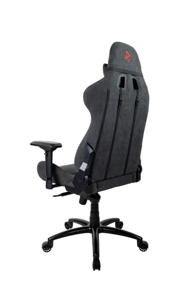 Arozzi Verona Signature Soft Fabric gaming stol (grå med rødt logo)
