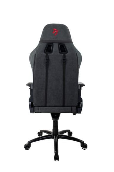 Arozzi Verona Signature Soft Fabric gaming stol (grå med rødt logo)