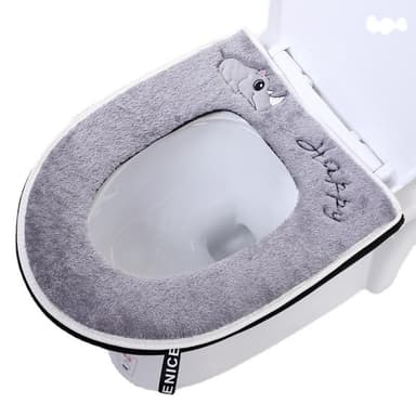 Toilet sædebetræk Velvet Grey