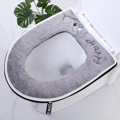 Toilet sædebetræk Velvet Grey