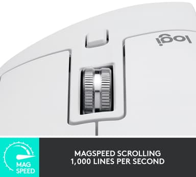 Logitech MX Master 3S trådløs mus (pale grey)