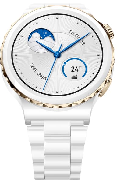 Huawei Watch GT3 Pro smartwatch 43mm (keramik/hvid)