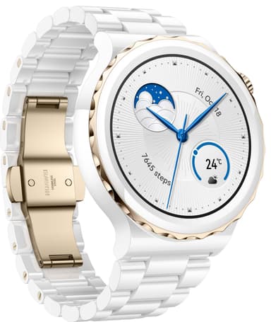 Huawei Watch GT3 Pro smartwatch 43mm (keramik/hvid)