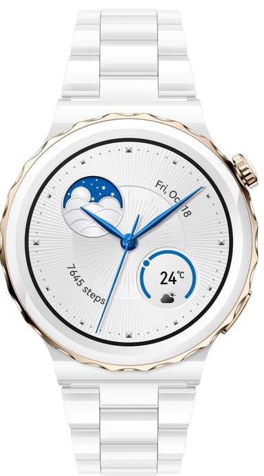 Huawei Watch GT3 Pro smartwatch 43mm (keramik/hvid)