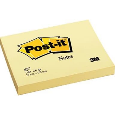 Post-it Post-It 7000033832 102 mm x 76 mm Gul 100 Blad
