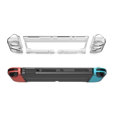 Nintendo Switch OLED-skal gennemsigtig 3 dele