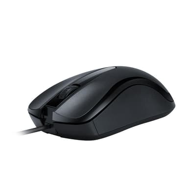 Kablet lydløs mus 1000 DPI ABS Sort