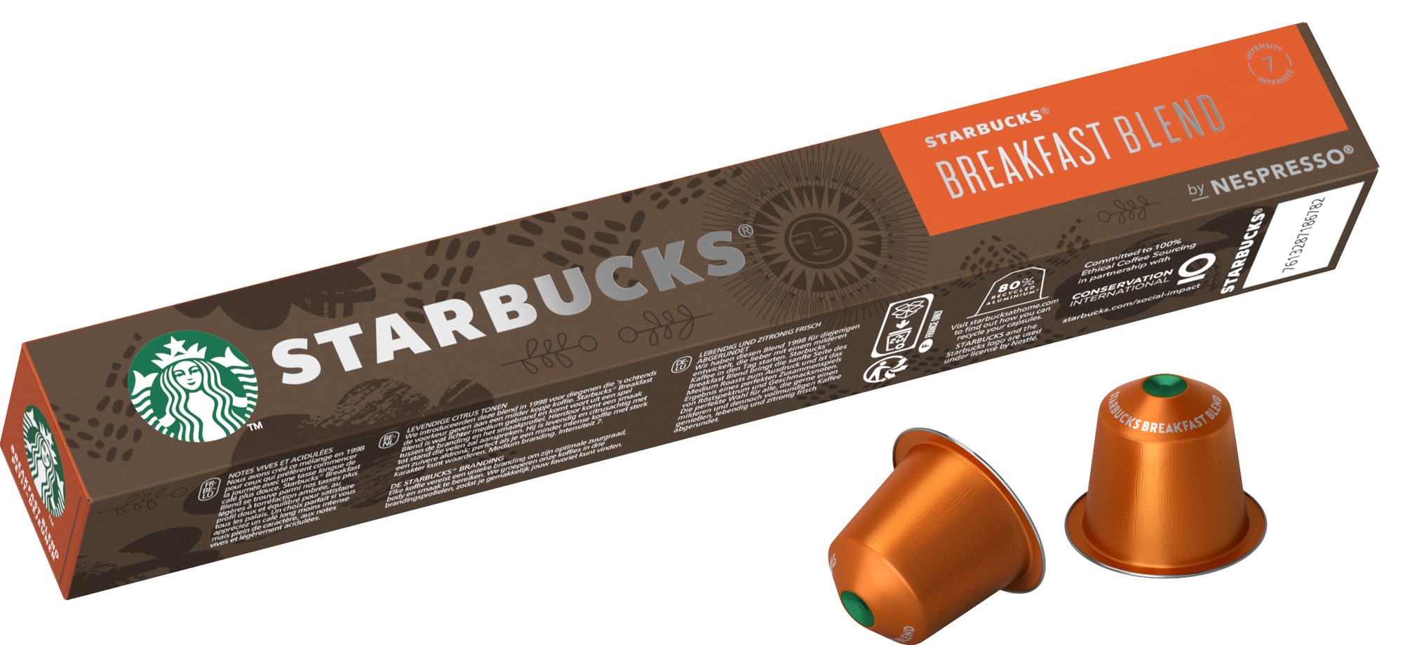 Starbucks by Nespresso Breakfast Blend kaffekapsler 12473157