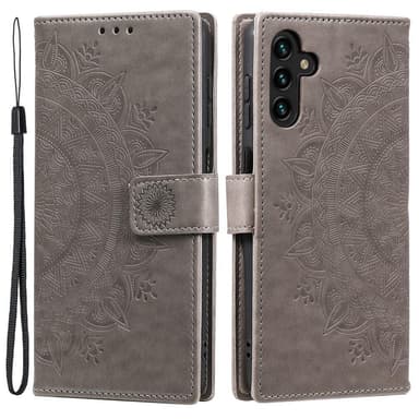 SKALO Samsung A04s 4G Mandala Flip Cover - Grå