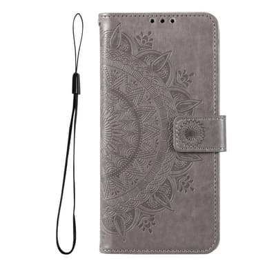 SKALO Samsung A04s 4G Mandala Flip Cover - Grå