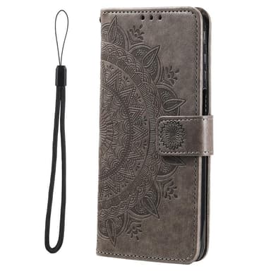 SKALO Xiaomi Redmi Note 11 Pro Mandala Flip Cover - Grå