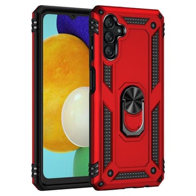 SKALO Samsung A13 5G Armor Hybrid metal ring cover - Rød