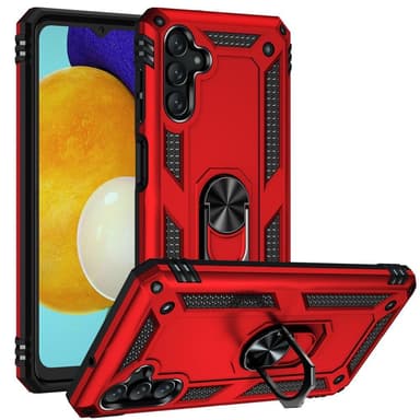 SKALO Samsung A13 5G Armor Hybrid metal ring cover - Rød
