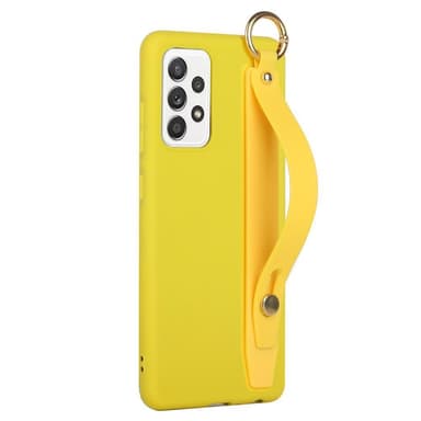 SKALO Samsung A53 5G Håndrem TPU-cover - Gul