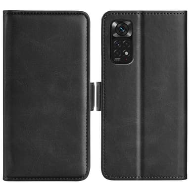 SKALO Xiaomi Redmi Note 11 Premium Wallet Flip Cover - Sort