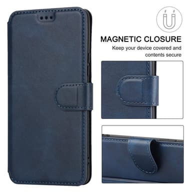 SKALO Samsung A53 5G Premium Cut Flip Cover - Blå