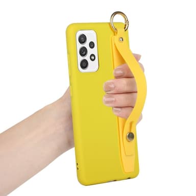 SKALO Samsung A53 5G Håndrem TPU-cover - Gul