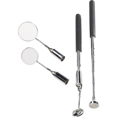 TOOLCRAFT 816419 Inspektionsspejlsæt 5 dele med LED-belysning