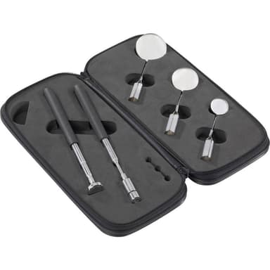 TOOLCRAFT 816419 Inspektionsspejlsæt 5 dele med LED-belysning