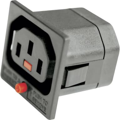 Kash 720210 IEC-stik Tilslutning, indbygning lodret