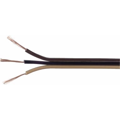 TRU COMPONENTS 1567057 Tråd 3 x 0.14 mm² Lysebrun, Sort, Mørkebrun 25 m