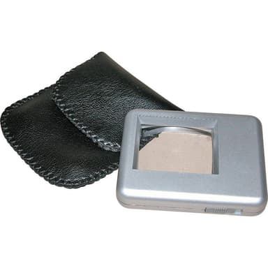 RONA 450510 Læselup med Belysning Linsestørrelse: (L x B) 38 mm x 30 mm Sølv