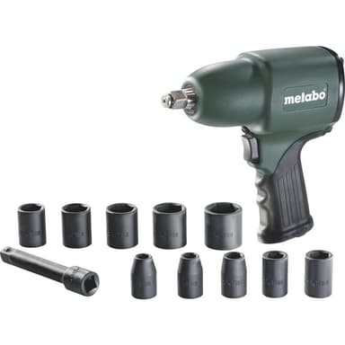 Metabo DSSW 360 Set 604118500 Slagskruer med trykluft Værktøjsholder: 1/2 (12,5 mm) udvendig firkant Drejningsmoment (
