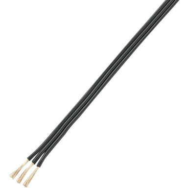 TRU COMPONENTS 1566990 Tråd 3 x 0.75 mm² Sort 10 m