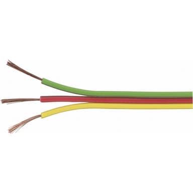 TRU COMPONENTS 1567056 Tråd 3 x 0.14 mm² Gul, Rød, Grøn 5 m