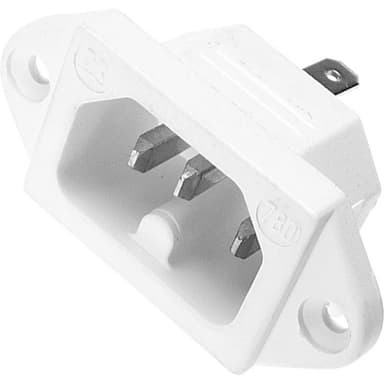 Kaiser 780/ws Varmapparat-stik (C15/C16) 780 Stik, indbygning lodret Samlet poltal: 2 + PE 10 A Hvid 1 stk