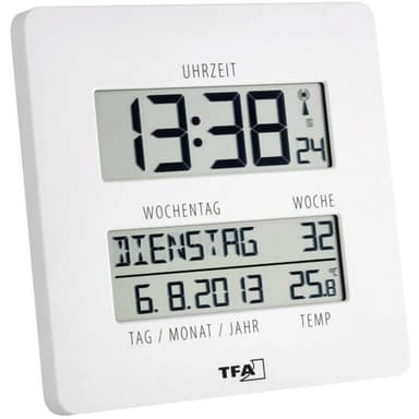 TFA Dostmann 60.4509.02 Radio Vægur 27 mm x 195 mm x