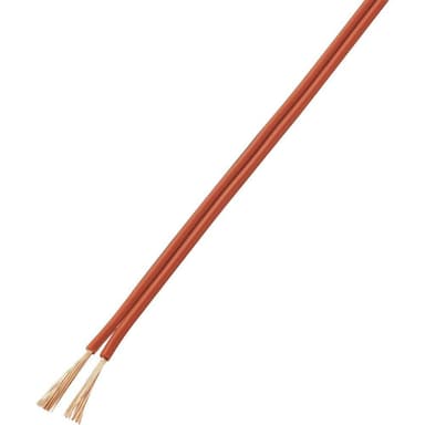 TRU COMPONENTS 1567144 Tråd LiY-Z 2 x 1 mm² Rød, Sort 20 m