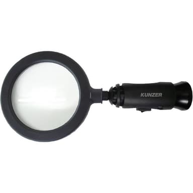 Kunzer 7LL01 Håndlup med LED-belysning Linsestørrelse: (Ø) 90 mm Sort