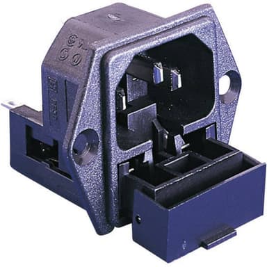 Bulgin PF0030/28 IEC-stik PF Stik, indbygning lodret